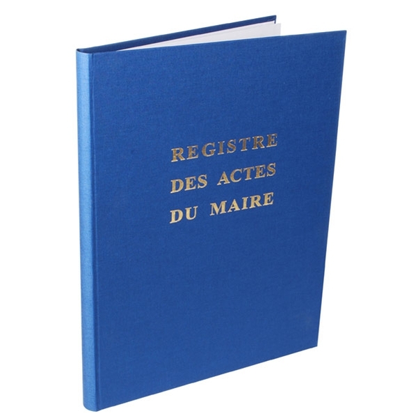 Registre des actes du maire à rédaction manuscrite
