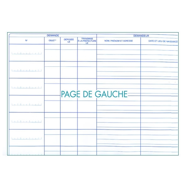 Registre pour cartes d'identité 148 pages - Vignette 2
