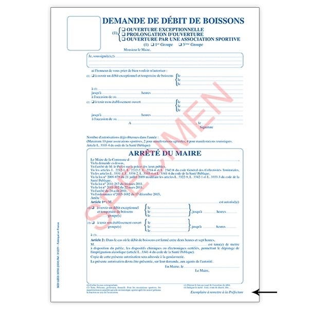 Demande d'ouverture exceptionnelle, de prolongation d'ouverture d'un débit de boissons avec arrêté du Maire - Vignette 2