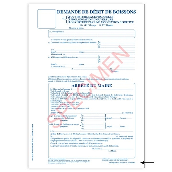 Demande d'ouverture exceptionnelle, de prolongation d'ouverture d'un débit de boissons avec arrêté du Maire - Vignette 4