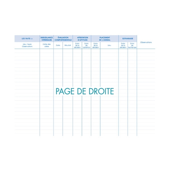 Registre de déclarations de morsures de chiens - Vignette 3