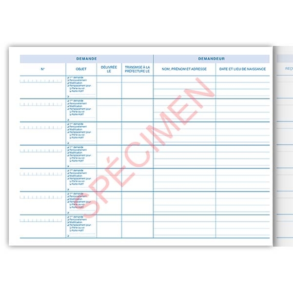Registre pour passeports sécurisés 80 pages - Vignette 2