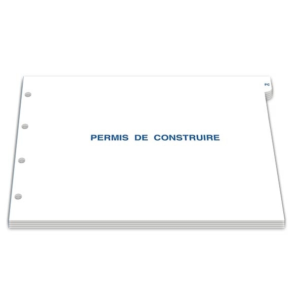Bloc de 10 feuillets pour permis de construire