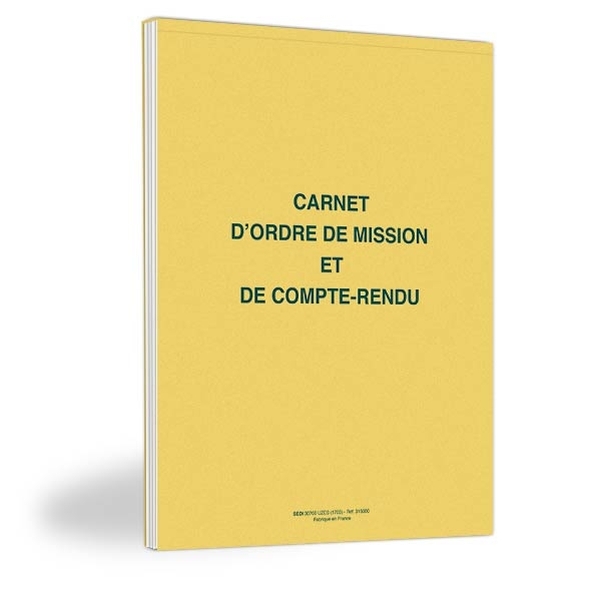 Ordre de mission avec compte rendu