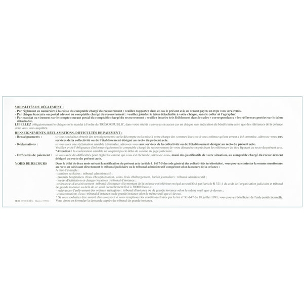 Titre de recettes