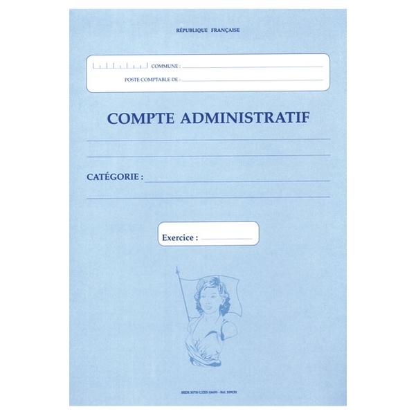Chemise pour compte administratif pour tout organisme et toute comptabilité