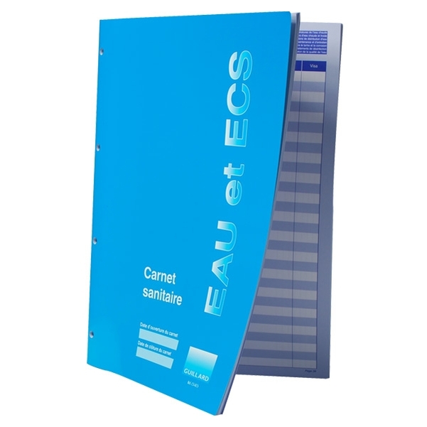 Carnet sanitaire pour eau et eau chaude sanitaire