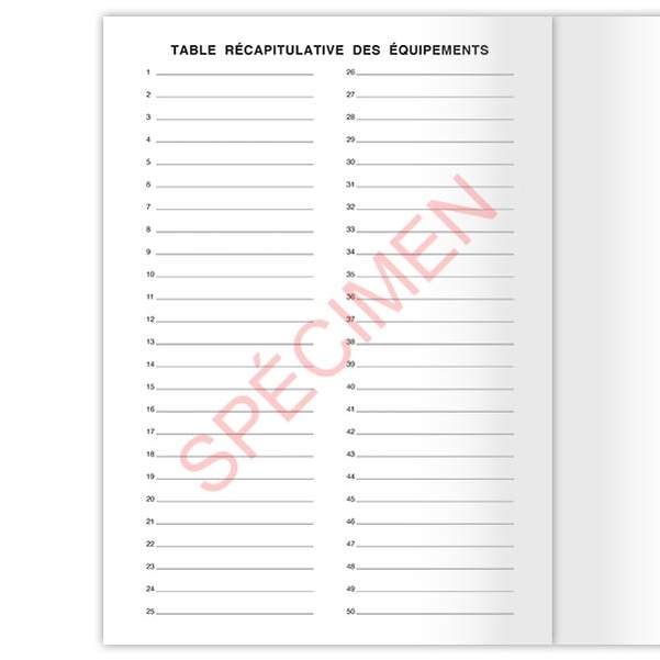 Registre de sécurité pour équipements sportifs - Vignette 4