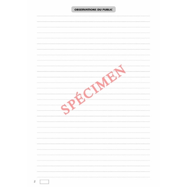 Registre d'enquête publique - Vignette 2