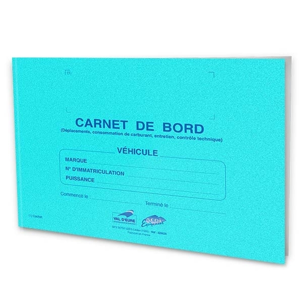 Carnet de bord pour véhicule, voiture, camion, utilitaire