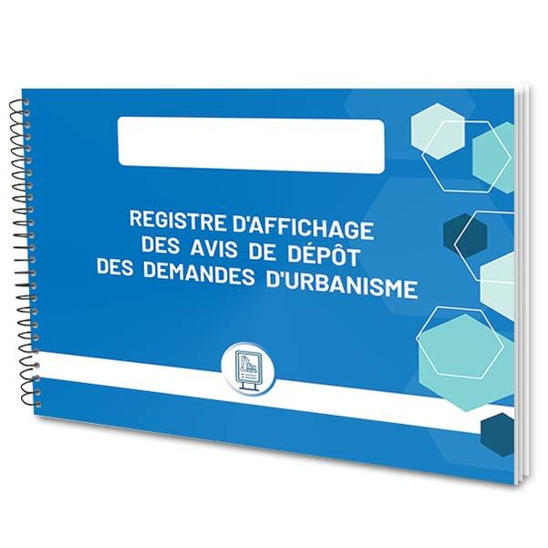 Registre d'affichage des avis de dépôt des demandes d'urbanisme