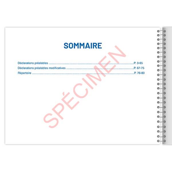 Registre des déclarations préalables - Vignette 2