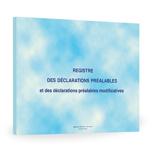 Registre de déclarations préalables