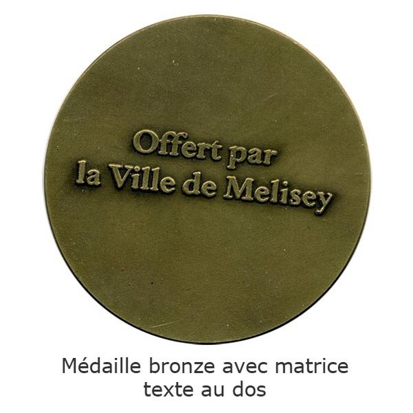 Médaille de ville Orfèvrerie en bronze diam.50 mm - Vignette 3