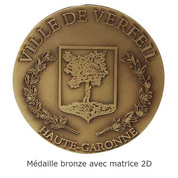 Médaille de ville Orfèvrerie en bronze diam.60 mm