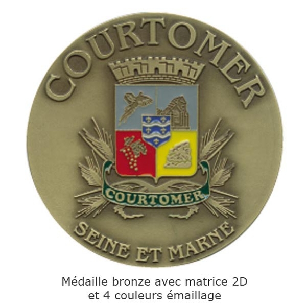 Médaille de ville Orfèvrerie en bronze diam.60 mm - Vignette 5
