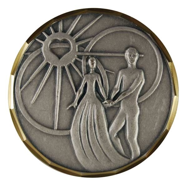 Médaille de mariage Union argent
