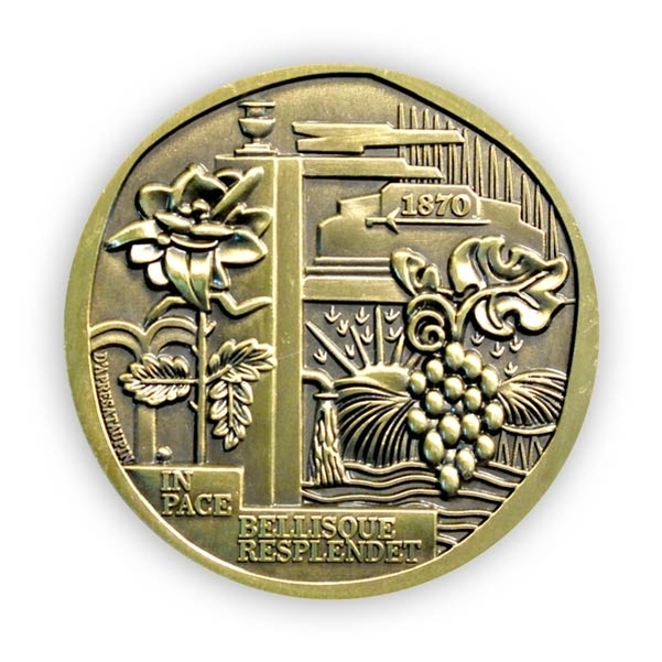 Médaille de ville Zamac Ø 70 mm