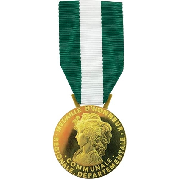 Médaille d'honneur régionale départementale et communale 30 ans en argent doré (secteur publique)