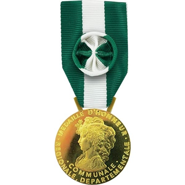 Médaille d'honneur régionale départementale et communale 35 ans en argent doré (secteur publique)