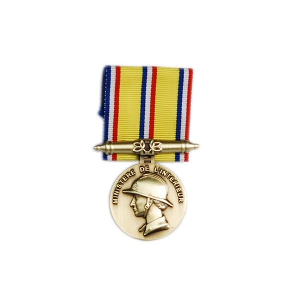 Médaille d'ancienneté Sapeurs Pompiers échelon Bronze 10 ans