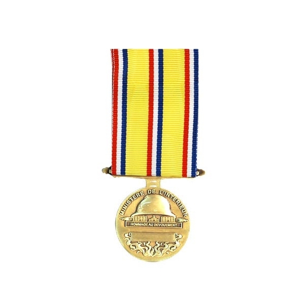 Médaille d'ancienneté Sapeurs Pompiers échelon Grand Or 40 ans - Vignette 2