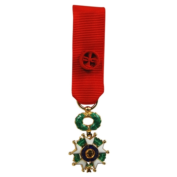 Médaille miniature ordre de la légion d'honneur en argent doré