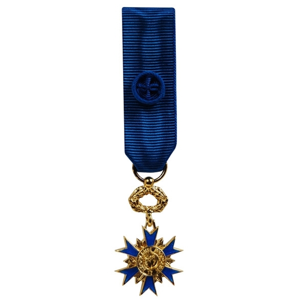 Médaille miniature ordre national du mérite en argent doré