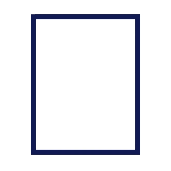 Cadre bleu pour affiche au format 50x65 cm