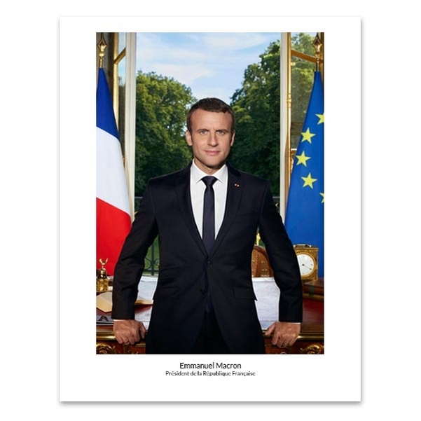 Photo officielle du président Emmanuel Macron