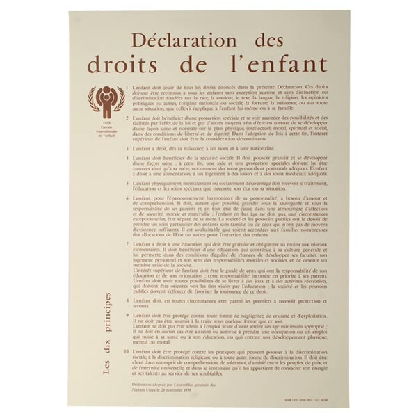 Déclaration des droits de l'enfant