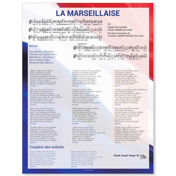 Affiche La Marseillaise 50x65 cm