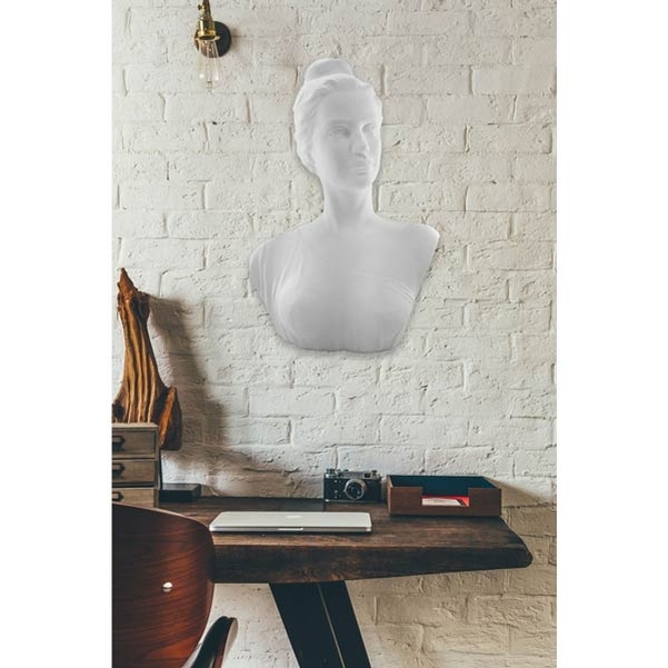 Demi Buste Marianne Mangin Lami mural - H.60 cm