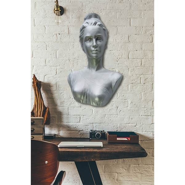 Buste Marianne Mangin Lami mural - H.60 cm
