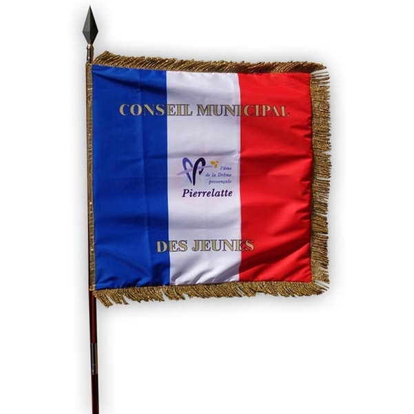 Drapeau Conseil Municipal des Jeunes 60x60cm
