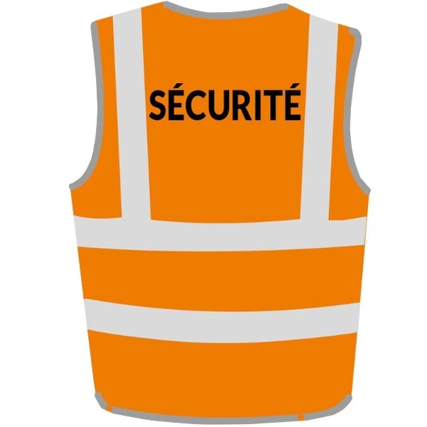 Gilet fluo adulte personnalisé