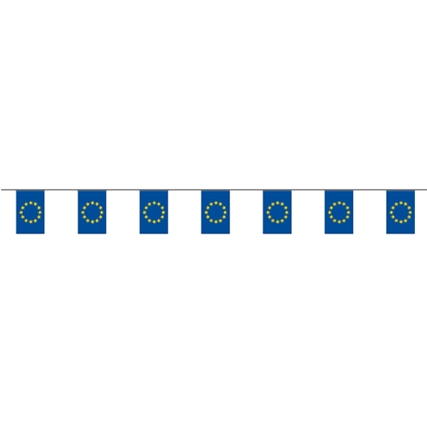 Guirlande européenne en plastique de 10 pavillons