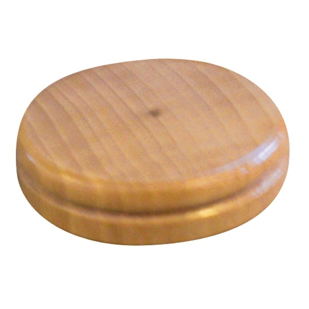 Socle en bois 1 trou pour drapeau de table