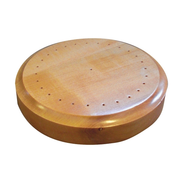 Socle en bois 30 trous pour drapeau de table