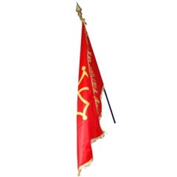 Drapeau de façade province ou région 60x90 cm avec franges