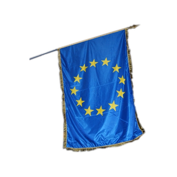 Drapeau de façade européen 80x120 cm avec franges
