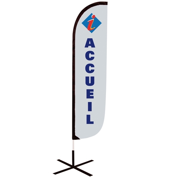 Voile publicitaire plume 197,50x60,5 cm - Vignette 2