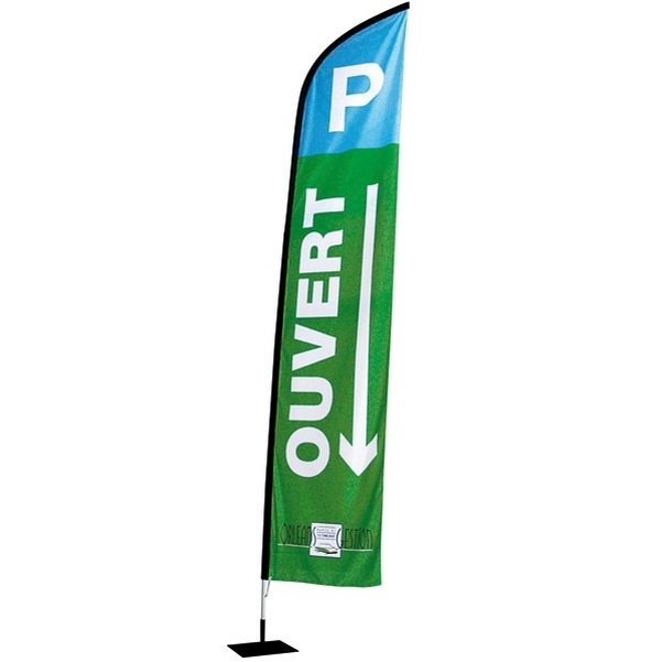 Voile publicitaire plume 197,50x60,5 cm - Vignette 3