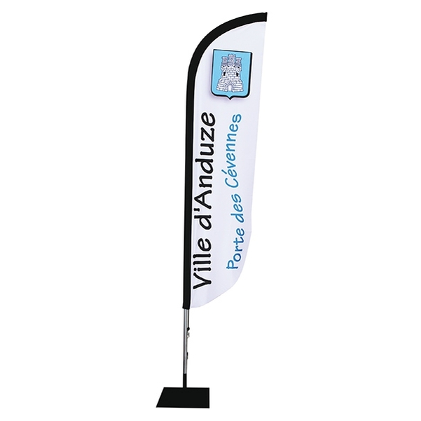 Voile publicitaire plume 197,50x60,5 cm - Vignette 4