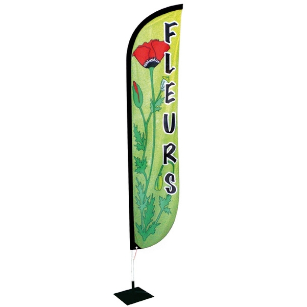 Voile publicitaire plume 300x65 cm - Vignette 3