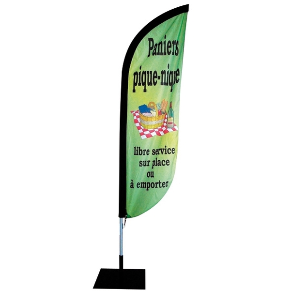 Voile publicitaire plume 330x65 cm - Vignette 2