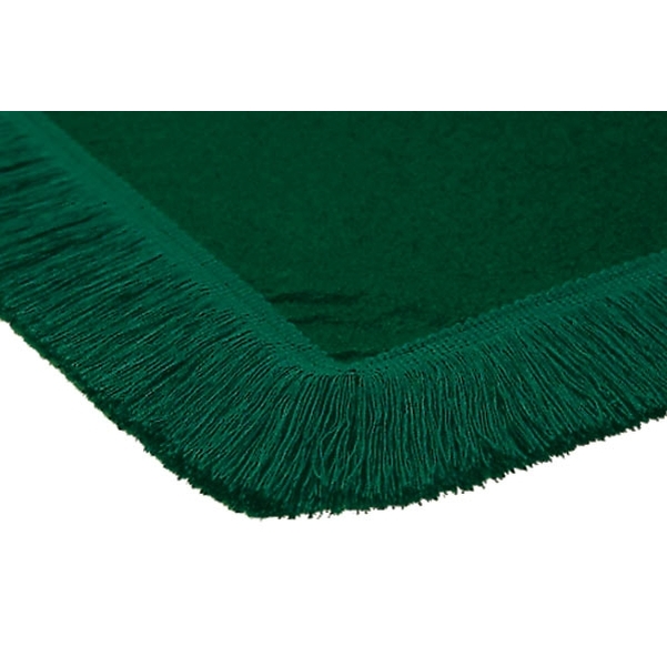 Tapis de table vert avec franges assorties - Vignette 2