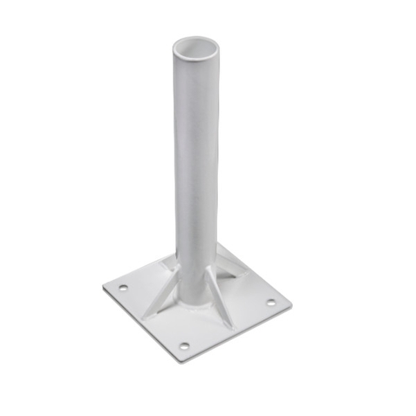 Support en acier laqué blanc diam.60mm