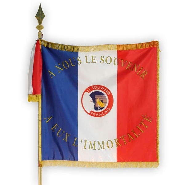 Drapeau de cérémonie imprimé 90x90 cm