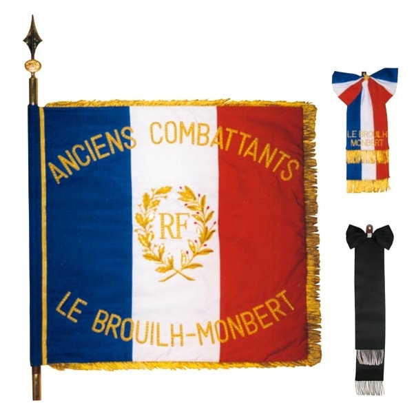 Drapeau de cérémonie 90x100 cm